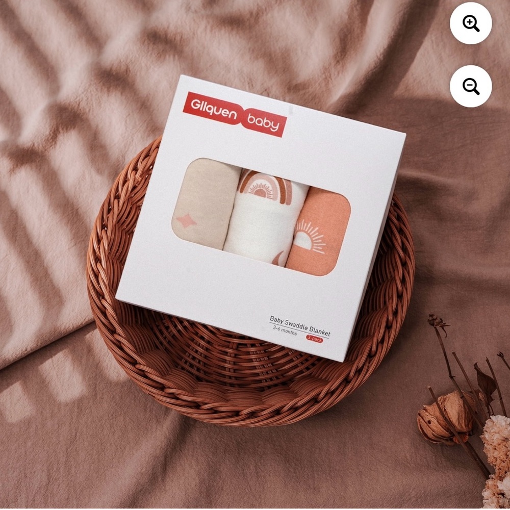 Gllquen Baby Swaddle Blanket Set